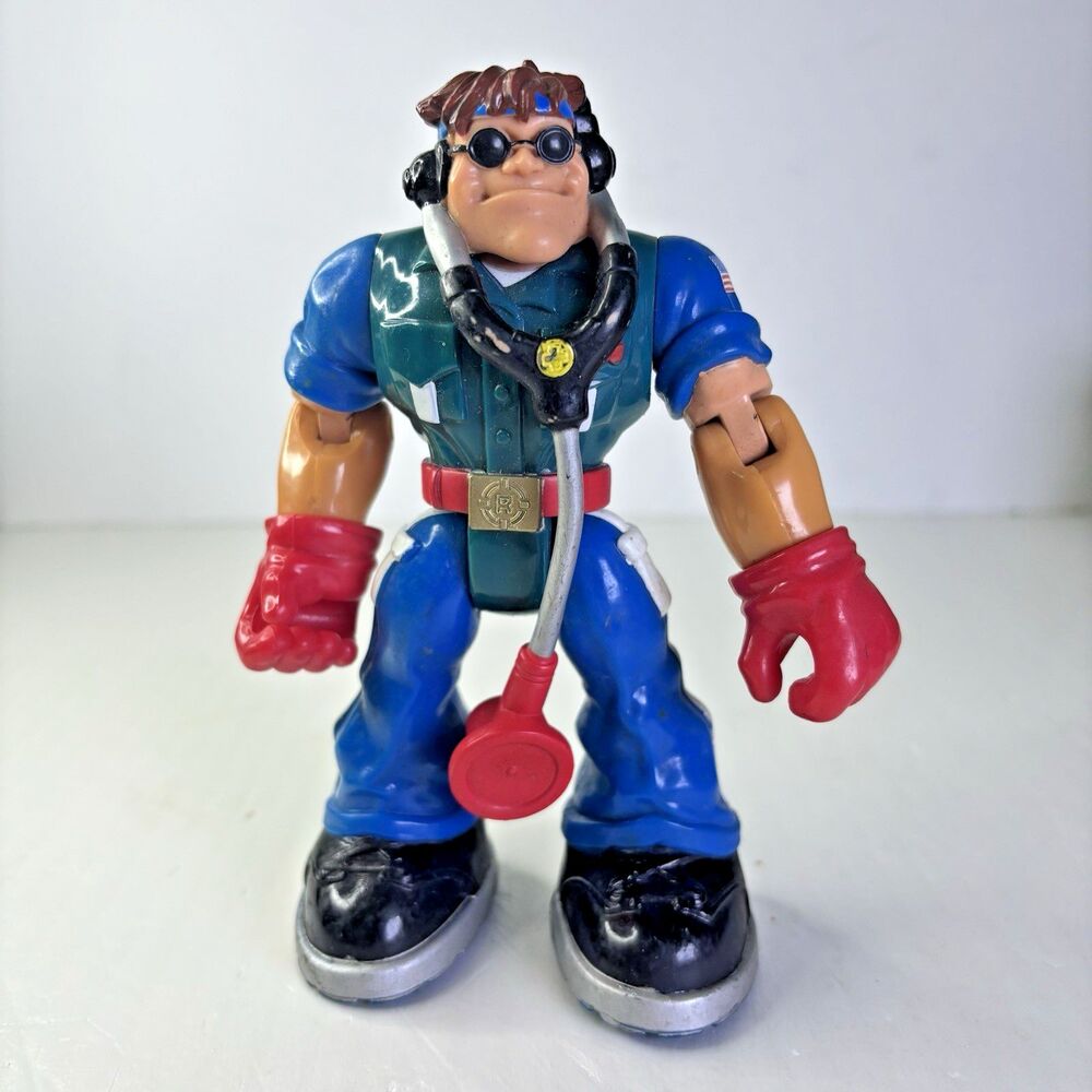Fisher Price Mattel Rescue Heroes Matt Medic 2001 Vintage Patriotic Edition